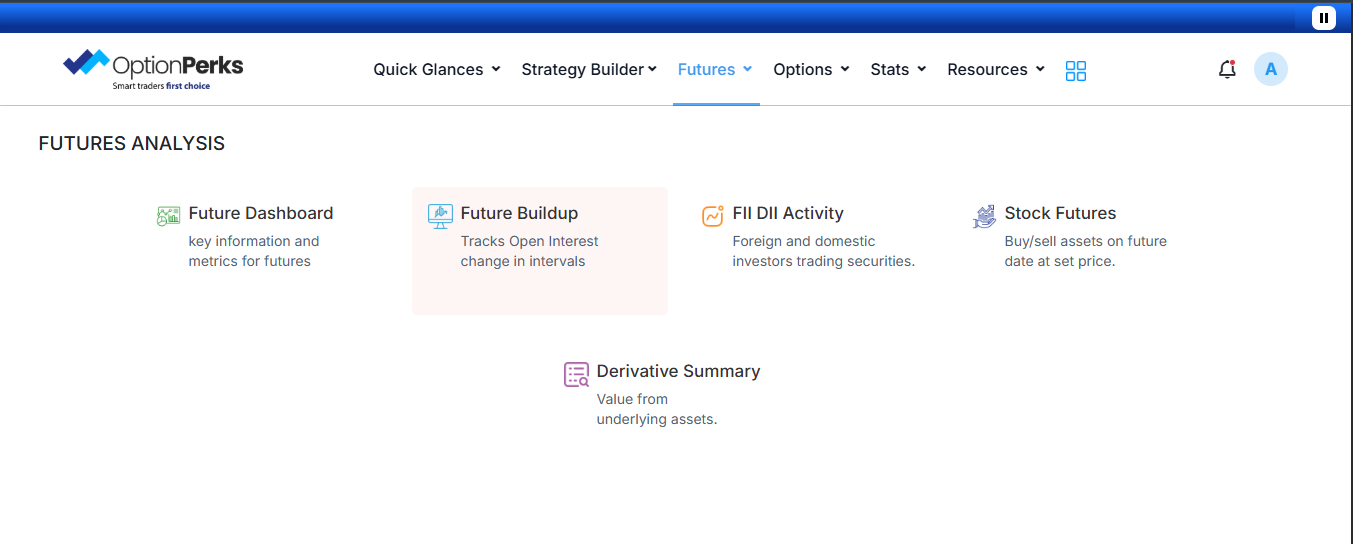 📈 Decode Market Momentum with OptionPerks’ Futures Buildup Tool